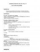SECUENCIA DIDACTICA SALA DE 4 TM y TT “LAS CUATRO ESTACIONES”