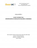 EXPORTACIÓN DE CHOCOLATES RELLENOS A INDONESIA