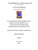 MPLEO DE UN BRAZO ROBÓTICO CON SISTEMA DE VISIÓN ARTIFICIAL Y LA AUTOMATIZACIÓN DEL PROCESO DE PALETIZACIÓN EN LA INDUSTRIA TEXTIL