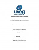 Administración en las organizaciones . Etapas de planeación y organización