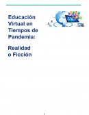 Eduacion virtual en tiempos de pandemia: Realidad o ficción