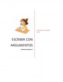 ESCRIBIR CON ARGUMENTOS Actividad integradora 2