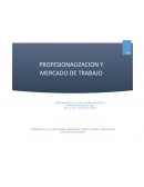 PROFESIONALIZACION Y MERCADO DE TRABAJO