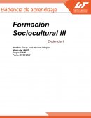Evidencia 1 Formacion Socio Cultural