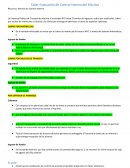 Taller Evaluación de Control Interno del Efectivo