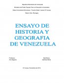 Historia y geografia de Venezuela