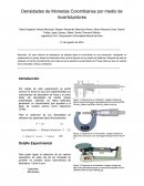Densidades de Monedas Colombianas por medio de Incertidumbres