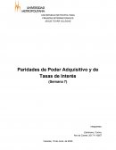 Paridades de Poder Adquisitivo y de Tasas de Interés