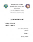 ENSAYO TIPOS DE CURRÍCULO