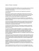 CIENCIA, TÉCNICA Y SOCIEDAD