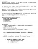 GUIA PARA EXÁMEN_HISTORIA DE MÉXICO GRADO: 3ros