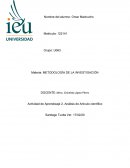 Análisis de Artículo científico