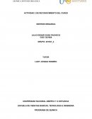 Actividad de reconocimiento del curso Sintesis organica