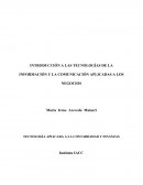 Introducción a las tecnologías de la información y la comunicación aplicadas a los negocios