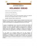 ACTIVIDAD UNIDAD 4 HILANDO IDEAS