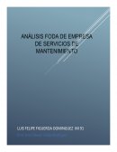 ANÁLISIS FODA DE EMPRESA DE SERVICIOS DE MANTENIMIENTO