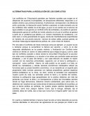 Alternativas para la resolución de los conflictos