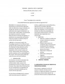 Informe: Cemento, pasta y mortero