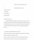 Perfil de cargo: Encargado de calidad