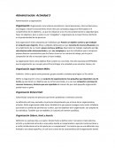 Administración y organización