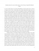 Comentario crítico de Los amores de Bentos Sagrera