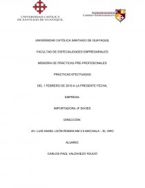 EMPRESA: IMPORTADORA JF SHOES. Página 1