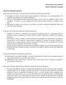 TIPOS DE PLANEACIÓN EDUCATIVA