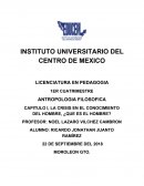 LA CRISIS EN EL CONOCIMIENTO DEL HOMBRE, ¿QUE ES EL HOMBRE?