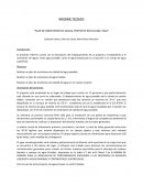 PLAN DE MONITOREO DE AGUAS, PROYECTO RIO CULIQUI TACA