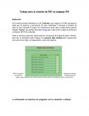 Trabajo para la creación de PDF en Lenguaje PHP
