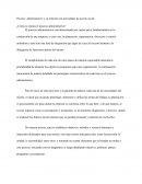 Proceso administrativo y su relación con actividades de acción social
