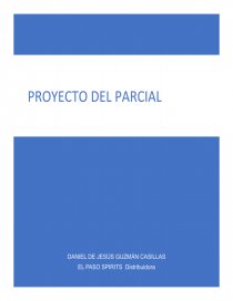 PRINCIPIOS DE UNA EMPRESA “EL PASO SPIRITS “. Página 1