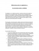 Diferencias entre el capitalismo y la economía social y solidaria