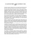 EL VALOR DE MI TIEMPO: ¿CÓMO LO DISTRIBUYO Y PARA QUÉ?