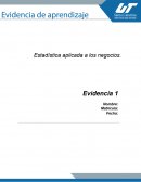 Evidencia 1_Estadística Aplicada a los negocios