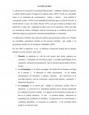 Definicion de la Educación