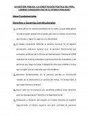 LA GESTIÓN PÚBLICA, LA CONSTITUCIÓN POLÍTICA DEL PERU ¿AMBOS CONSIGUEN PAZ EN EL ESTADO PERUANO?