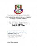 Historia económica del mundo. Tema sobre la pobreza