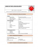 Ejemplo de HDS y etiqueta RESPEL