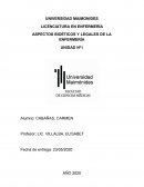 ASPECTOS BIOÉTICOS Y LEGALES DE LA ENFERMERÍA