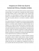 Impacto en Chile tras Guerra Comercial China y Estados Unidos
