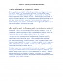 ENSAYO TRANSPORTE DE MERCANCIAS