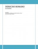 DERECHO ROMANO. SUCESIONES