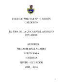 EL USO DE LA COCA EN EL ANTIGUO ECUADOR