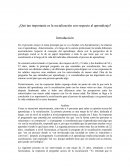 ¿Qué tan importante es la socialización con respecto al aprendizaje?