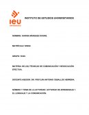 Actividad de aprendizaje Definiciones e ideas generales sobre lenguaje y comunicación