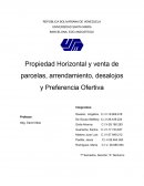 Propiedad Horizontal y venta de parcelas, arrendamiento, desalojos y Preferencia Ofertiva