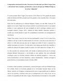 Comparación estructural de la obra Travesuras de la niña mala por Mario Vargas Llosa y del artículo Valor económico, privatización y comercio del agua por William Postigo en la revista “Allpanchis”