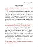 Inspiración Bíblica