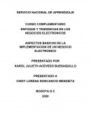 ASPECTOS BASICOS DE LA IMPLEMENTACION DE UN NEGOCIO ELECTRONICO